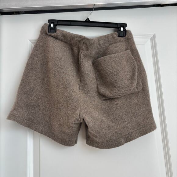 COS 100% Cashmere Drawstring Shorts Quiet Luxury Minimalist M - Picture 2 of 7